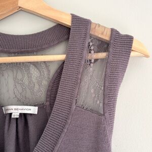 Urban Behavior Women's Size XS Knitted Vest Lace Quiet Luxury Business Chic Soft